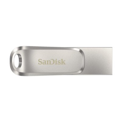 Pendrive SANDISK Ultra Dual Drive Luxe 64GB, USB-C / USB 3.2 Gen. 1 (USB 3.0), Odczyt 150 Mb/s Srebrny