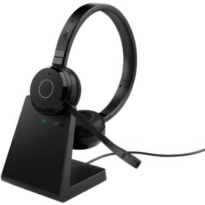 Słuchawki nauszne JABRA Evolve2 65 TE Link390c MS Stereo + stacja Czarny