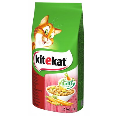 Karma dla kota KITEKAT Wołowina z warzywami 12 kg