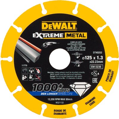 Zdjęcia - Tarcza DeWALT  diamentowa  Extreme DT40252-QZ 125 mm 