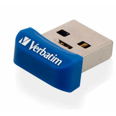 Pendrive VERBATIM Nano Store 'n' Stay 32GB, USB 3.2 Gen. 1 (USB 3.0), Odczyt 80 Mb/s, Zapis 25 Mb/s Niebieski