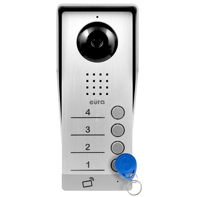 Kaseta zewnętrzna wideodomofonu EURA VDA-94A3 Srebrny