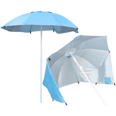 Parasol parawan plażowy ENERO CAMP 2W1 190cm Niebieski
