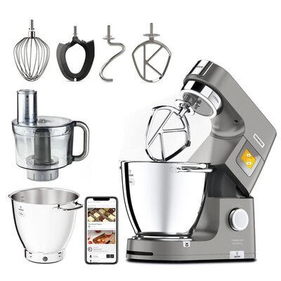 Robot kuchenny planetarny KENWOOD KWL90.244SI Titanium Chef Patissier XL 1400W z wagą i funkcją podgrzewania (2 misy)