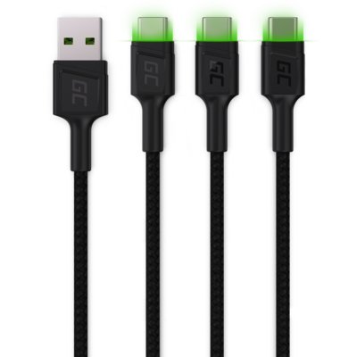 Kabel USB - USB-C GREENCELL 2 m