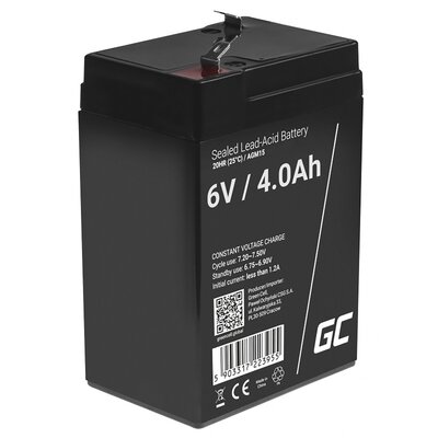 Akumulator GREENCELL AGM15 4Ah 6V
