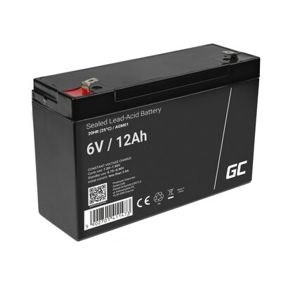 Akumulator GREENCELL AGM01 12Ah 6V