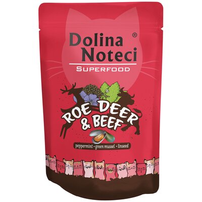 Karma dla kota DOLINA NOTECI Superfood z sarną i wołowiną 85 g