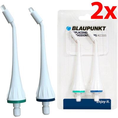 Oryginalna końcówka do irygatora BLAUPUNKT ACC035 (2 szt.) (Dokładna higiena jamy ustnej)
