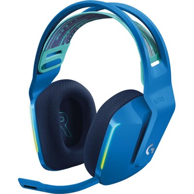 Słuchawki LOGITECH G733 Lightspeed Bezprzewodowe, Nauszne, Dźwięk przestrzenny Niebieski