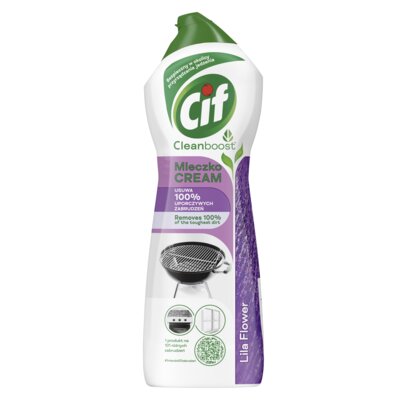 Mleczko do czyszczenia CIF Cream Lila Flowers 780 ml