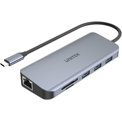 Hub UNITEK D1026B USB Typu C, Pasywny