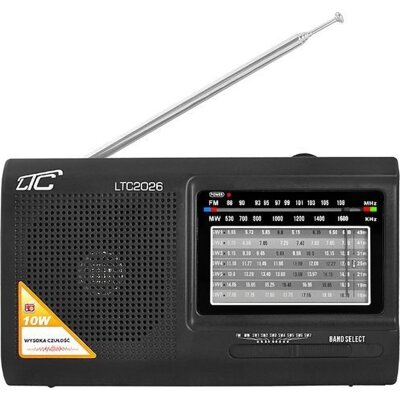 Radio LTC LXLTC2026 Analogowe Przenośne Czarny