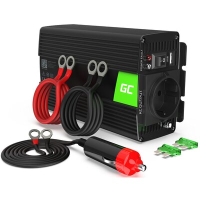 Przetwornica GREENCELL 12V na 230V 500W/1000W Modyfikowana sinusoida