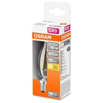 Żarówka LED OSRAM STAR CL BA FIL 40 NON-DIM 4W E14