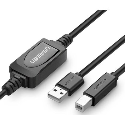 Kabel USB-A - USB-B UGREEN US122 10 m