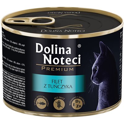 Karma dla kota DOLINA NOTECI Premium z filetem z tuńczyka w sosie 185 g