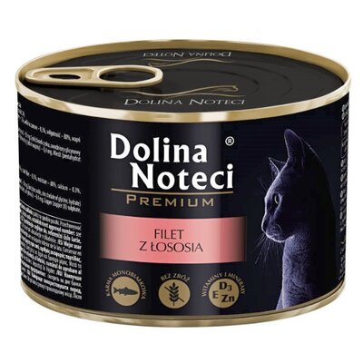Karma dla kota DOLINA NOTECI Premium z filetem z łososia w sosie 185 g