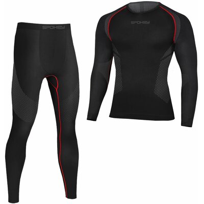 Bielizna termoaktywna SPOKEY Lee (rozmiar XL/XXL) Czarno-czerwony