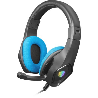 Słuchawki FURY Phantom Nauszne, Dźwięk przestrzenny Czarno-niebieski