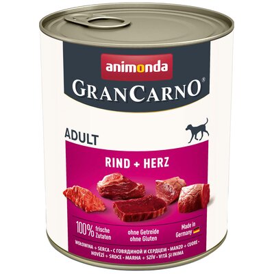 Karma dla psa ANIMONDA GranCarno Wołowina i serca 800 g