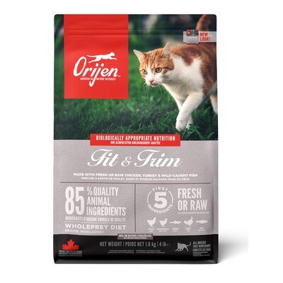 Karma dla kota ORIJEN Fit & Trim Drób z jajkami i rybą 1.8 kg