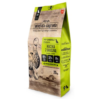 Karma dla psa WIEJSKA ZAGRODA Kaczka z gruszką M 20 kg