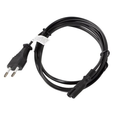 Фото - Кабель Lanberg Kabel zasilający EU 2 pin  - IEC 320 C7  3 m CA-C7CA-10CC (CEE 7/16)