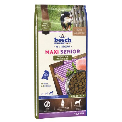 Karma dla psa BOSCH Maxi Senior Drób z ryżem 12.5 kg