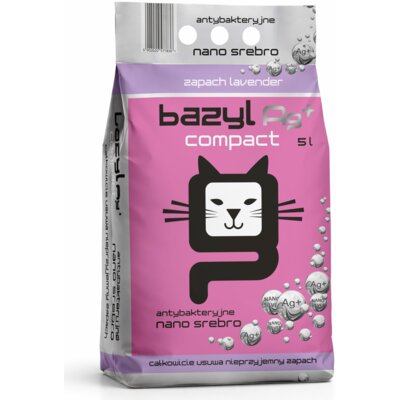 Żwirek dla kota BAZYL Ag+ Lavender 5 L