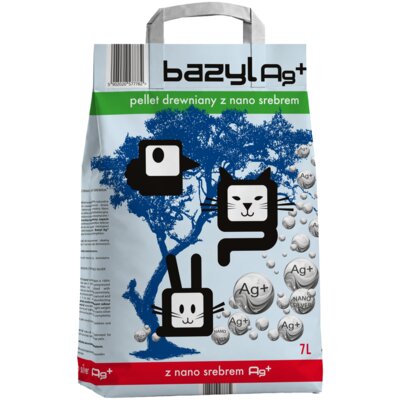 Żwirek dla kota BAZYL Ag+ Pellet 7 L