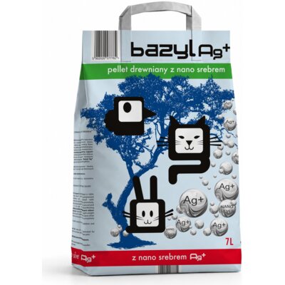 Żwirek dla kota BAZYL Ag+ Pellet 7 L