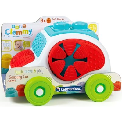 Klocki sensoryczne CLEMENTONI Soft Clemmy Autko 17315