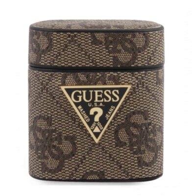 Etui na słuchawki GUESS 4G Collection Brązowy