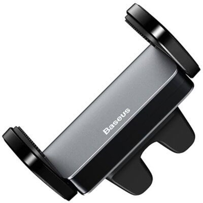 Uchwyt na telefon i smartfon BASEUS Steel Cannon SUGP-01 Czarny uchwyt samochodowy na kratkę nawiewu