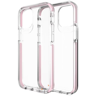 Etui GEAR4 Piccadilly do Apple iPhone 12 Mini Przezroczysto-różowy