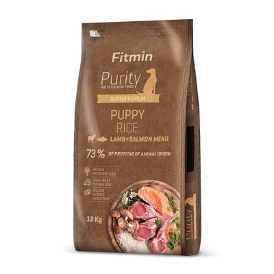 Karma dla psa FITMIN Purity Puppy Jagnięcina z łososiem 12 kg