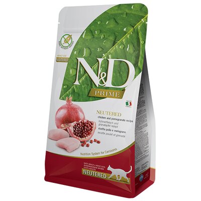 Karma dla kota FARMINA N&D Prime Neutered Adult Kurczak z owocem granatu 5 kg