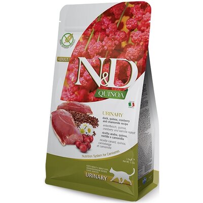 Karma dla kota FARMINA N&D Quinoa Urinary Kaczka żurawina i rumianek 1.5 kg