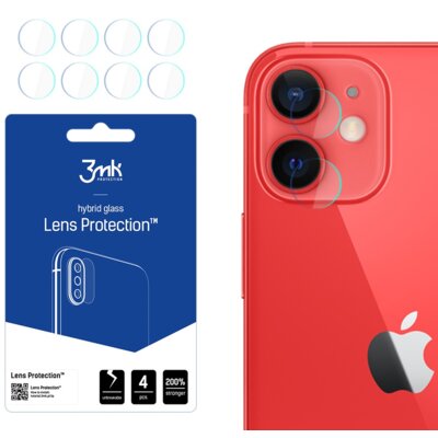 Szkło hybrydowe na obiektyw 3MK Lens Protection do Apple iPhone 12 mini