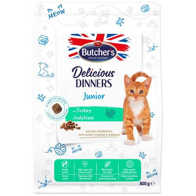 Karma dla kota BUTCHER'S Delicious Dinners Junior 800 g
