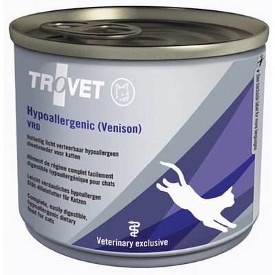 Karma dla kota TROVET Hypoallergenic VRD z Dziczyzną 200 g