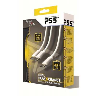 Фото - Аксесуар для приставки Steelplay Kabel  Dual Play&Charge do PS5 JVAPS500002 