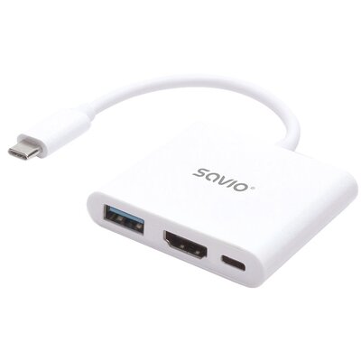 Hub SAVIO AK-48 USB Typu C 3.2 Gen. 1, Pasywny