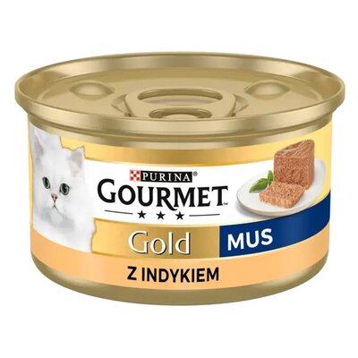Karma dla kota GOURMET Gold Mus Indyk 85 g