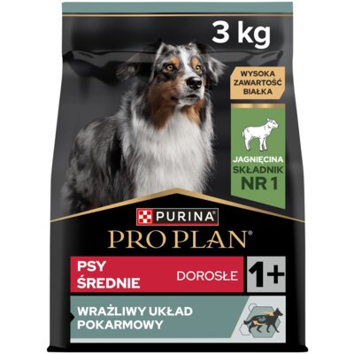 Karma dla psa PURINA Pro Plan Medium Sensitive Digestion Jagnięcina 3 kg