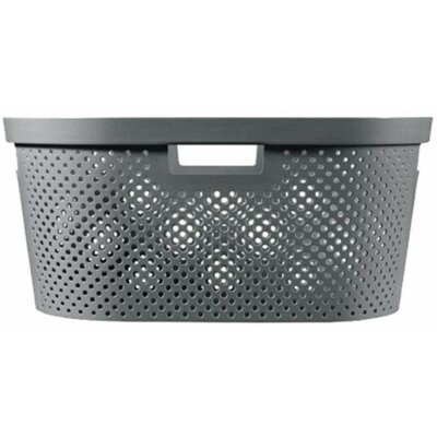 Kosz na pranie CURVER Infinity Recycled 40L Ciemnoszary