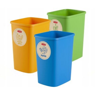 Zestaw koszy do segregacji CURVER Eco Friendly 249841 3 x 10L