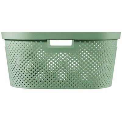 Kosz na pranie CURVER Infinity Recycled 40L Zielony