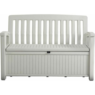 Фото - Садові меблі Keter Ławka ogrodowa ze skrzynią  Patio Storage Bench 227L Biała 